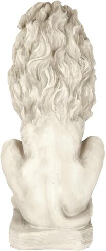 Design Toscano SH943 Mansfield Manor Lion Sentinel Statue: Looking Right, 21 Inches, Antique Stone in Saudi Arabia