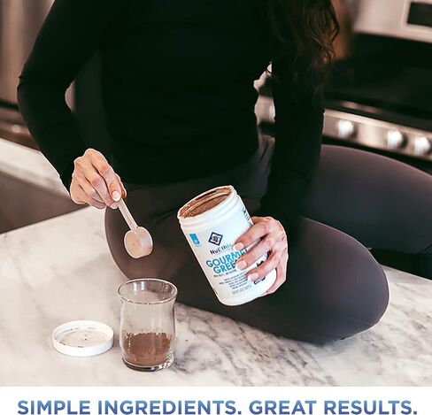 NuEthix Formulations Gourmet Greens Drink Powder مكمل غذائي مع الفواكه والخضروات سوبرفوودس والبروبيوتيك، التوت، 30 وجبة in Kuwait