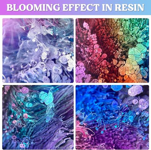 Alcohol Ink Set Epoxy Resin Dye- LET'S RESIN Vibrant Colors Alcohol Ink for Epoxy Resin, Concentrated Alcohol Based Resin Ink for Tumblers,Epoxy Resin Molds,Alcohol Inks Art (Each 0.35oz x 18 Bottle) in Kuwait