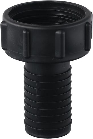 1Pc PVC Tube Fitting, Thread Tank Adapter, 1-1/2" Barbed x NPT Female Tap Connectors, Plastic Drain Connector for Water Tank, Home Garden in Saudi Arabia