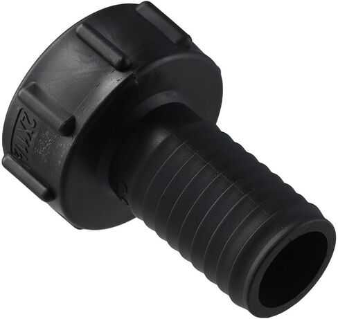 1Pc PVC Tube Fitting, Thread Tank Adapter, 1-1/2" Barbed x NPT Female Tap Connectors, Plastic Drain Connector for Water Tank, Home Garden in Saudi Arabia