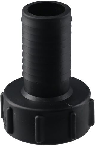 1Pc PVC Tube Fitting, Thread Tank Adapter, 1-1/2" Barbed x NPT Female Tap Connectors, Plastic Drain Connector for Water Tank, Home Garden in Saudi Arabia