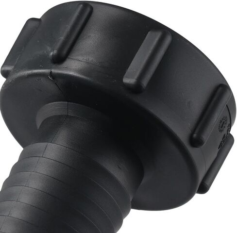 1Pc PVC Tube Fitting, Thread Tank Adapter, 1-1/2" Barbed x NPT Female Tap Connectors, Plastic Drain Connector for Water Tank, Home Garden in Saudi Arabia