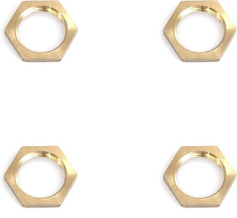 heyous 4PCS Lock Nut Brass Pipe Fitting 1/8" NPT Female Brass Lock Nut for Measuring Device in Saudi Arabia
