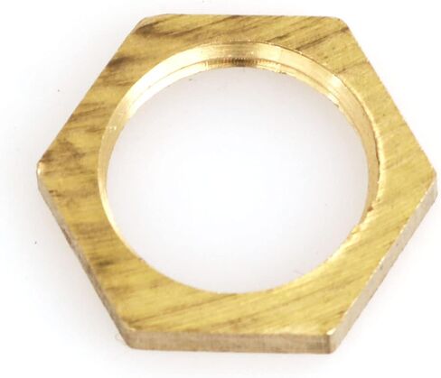 heyous 4PCS Lock Nut Brass Pipe Fitting 1/8" NPT Female Brass Lock Nut for Measuring Device in Saudi Arabia