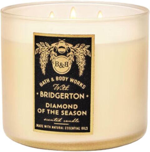 Bath & Body Works Danbury Shortbread 3-Wick Candle with Essential Oils, 14.5 oz (14.5 Ounces, Danbury Shortbread) in Saudi Arabia