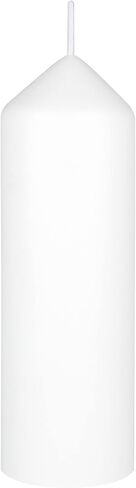 Mega Candles 6 pcs Unscented White Dome Top Round Pillar Candle, Economical One Time Use Event Wax Candles 2 Inch x 6 Inch, Wedding Receptions, Birthdays, Parties, Celebrations, Florists & Churches in Saudi Arabia