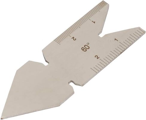 Garosa Thread Gauge Stainless Steel Center Gauge 60 Degree Screw Thread Lathe Cutting Tool Woodworking Tools(Metric ISO60 Degree Thread) in Kuwait