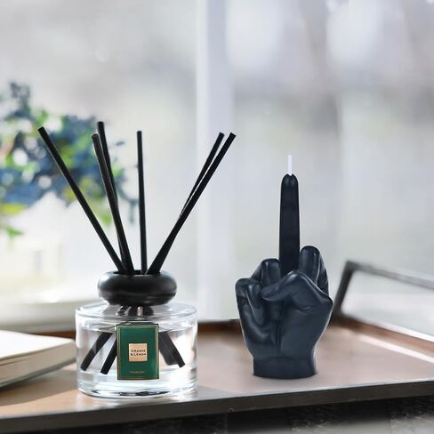 Middle Finger Scented Candle Lavender Fragrance Candles Teen Room Aesthetic Decor Hand Gesture Aromatherapy Candles Desk Statues Decorations for Bedroom Office Home Supplies Easter Gifts Milky in Saudi Arabia
