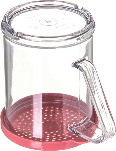 CFS 425055 Polycarbonate Shaker/Dredge with Medium Ground Lid, 1 Cup Capacity, Rose in Saudi Arabia