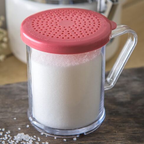 CFS 425055 Polycarbonate Shaker/Dredge with Medium Ground Lid, 1 Cup Capacity, Rose in Saudi Arabia