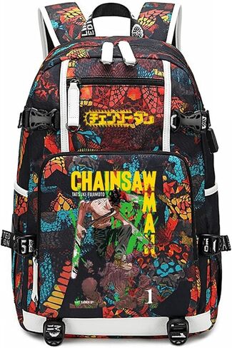 Anime Chainsaw Man Backpack Daypack Student Bag Bookbag School Bag Style C5 in Saudi Arabia