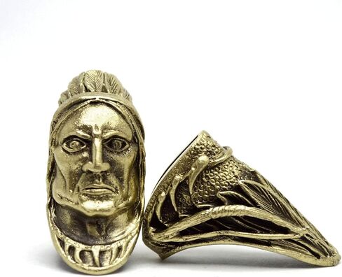 oleksandr.victory Set Finger Guard Bolster & Pommel Custom Blade Making Set Custom Making Handle Manufacturer Accessories Collection Hand-Casted Sets Solid Bronze (Lion paw k2) in Kuwait