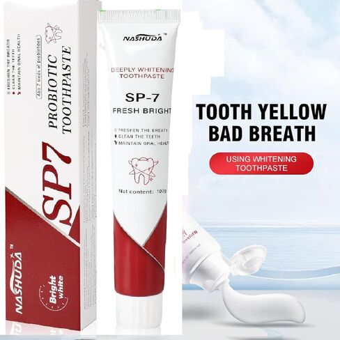 Sp-7 Probiotic Whitening Toothpaste, SP7 Ultra Probiotic Fresh Toothpaste;Sp7 Toothpaste; Freshens breath and removes bad breath. (2pcs) in Saudi Arabia