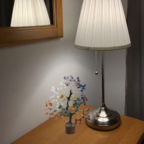 GEMSCITE Gemstone Citrine Tree Size 8" Handmade Feng Shui Figurine Money Bonsai Good Luck Reiki Healing Crystals - Golden Wire - 160 Chips Wala in Kuwait