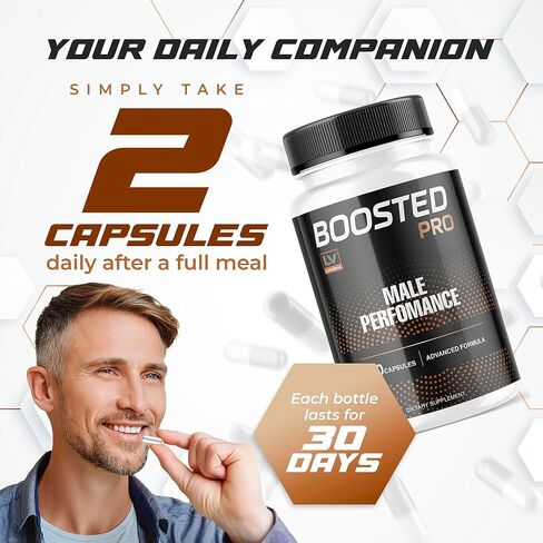 (عبوة من قطعتين) Boosted Pro Pills، Boosted Pro، كبسولات Boosted Pro، تركيبة Pro Boosted Pro، علكات Boosted Pro، تركيبة Boosted Pro المتقدمة، 120 كبسولة لمدة شهرين in Kuwait