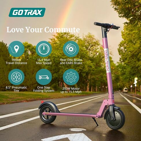 Gotrax GXL V2 Series Electric Scooter for Adult, 8.5"/10" Anti Flat Solid Tire, Max 12/16/28mile Range, 15.5/20mph Speed Power by 250W/300W/500W Motor, Aluminum Alloy Frame Folding Commuting E Scooter in Kuwait