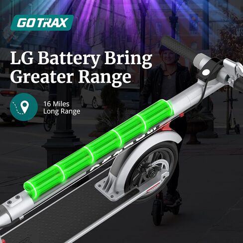 Gotrax GXL V2 Series Electric Scooter for Adult, 8.5"/10" Anti Flat Solid Tire, Max 12/16/28mile Range, 15.5/20mph Speed Power by 250W/300W/500W Motor, Aluminum Alloy Frame Folding Commuting E Scooter in Kuwait