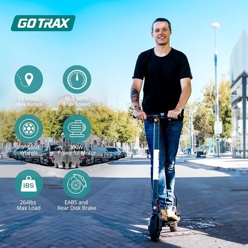 Gotrax GXL V2 Series Electric Scooter for Adult, 8.5"/10" Anti Flat Solid Tire, Max 12/16/28mile Range, 15.5/20mph Speed Power by 250W/300W/500W Motor, Aluminum Alloy Frame Folding Commuting E Scooter in Kuwait