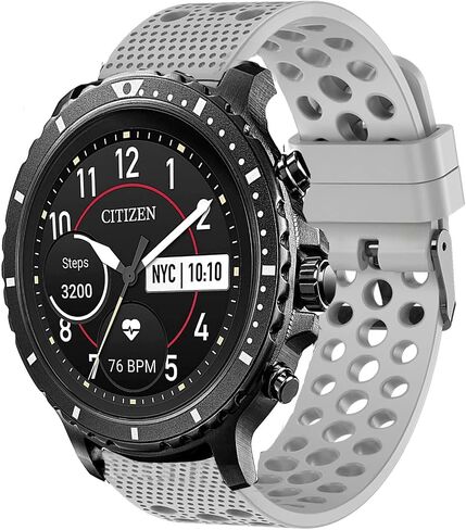 Compatible with Citizen CZ Bands, Silicone Replacement Wristbands Sport Strap with Metal BuckleCompatible for Citizen CZ Smartwatch in Saudi Arabia