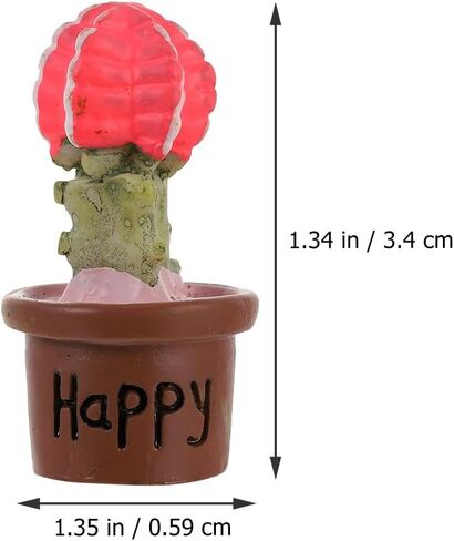 Abaodam 7pcs Fake Green Plant Decoration Flower Decor Faux Potted Simulation Micro Succulents Artificial Plant Decor Green Decor Artificial Succulent Plant Faux Plants Resin Desktop Cactus in Saudi Arabia