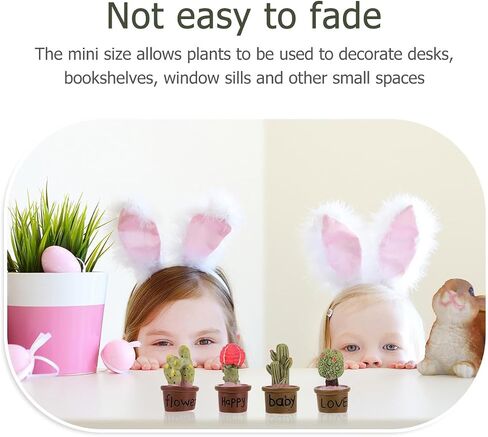 Abaodam 7pcs Fake Green Plant Decoration Flower Decor Faux Potted Simulation Micro Succulents Artificial Plant Decor Green Decor Artificial Succulent Plant Faux Plants Resin Desktop Cactus in Saudi Arabia