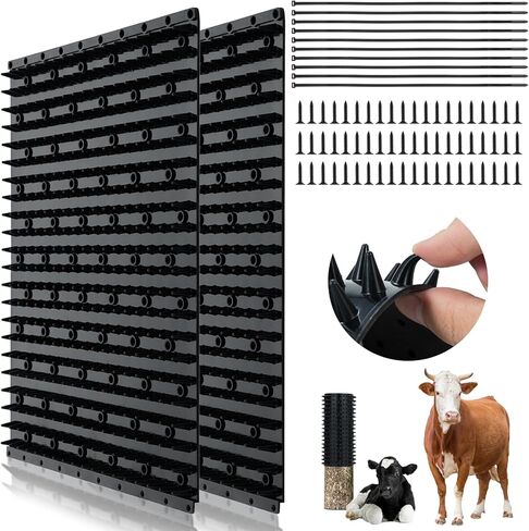 Horse Scratcher Animal Scratchers Cow Brush Full Silicone Massage Brush Kit Soft and Firm Itch Relief Goat Brush 4Pcs Horse Cattle Scratcher in Kuwait