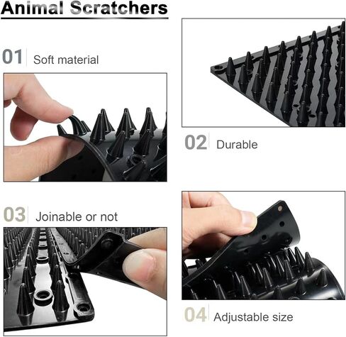 Horse Scratcher Animal Scratchers Cow Brush Full Silicone Massage Brush Kit Soft and Firm Itch Relief Goat Brush 4Pcs Horse Cattle Scratcher in Kuwait
