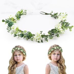 MEMOVAN Floral Headpiece Hairband - Christmas Red Berry Stems Spray with Pine Cone Holly Stem - Wreath Headband for Women Girl - Holiday Decoration