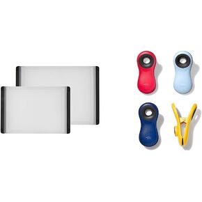 OXO Good Grips 2-Piece Plastic Cutting Board Set (Pack of 1),Clear