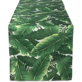 DII Outdoor Tabletop Collection, Stain Resistant & Waterproof,14x72, Banana Leaf