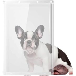 Dog Door Replacement Flaps 10 1/2"x15", Compatible with Ideal Products Designer Series DSPRFXL RFXLN, Extra Large Doggie Door Replacement Flaps- Transparent Model