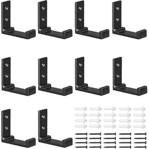 Folding Hook 10packWall Mounted Hook for Hanging Coats Bathroom Towel Hook Hardware Heavy Duty Aluminum Alloy Closet Hook Foldable Headphone Holder Hook