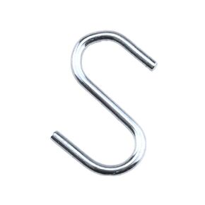 HAHIYO Metal 1 Inch Mini S Hanging Wire Hook Connector Opened End Hold in Place Save Space Keep Jewelry in Order Neat Display for Light Key Ring Chain Tag Card Dog Collar 100PCS