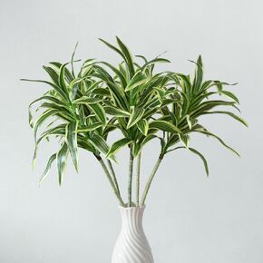 مجموعتان من النباتات الصناعية الداخلية ذات الحافة الذهبية Dracaena Reflexa مقاس 34 بوصة نباتات وهمية ناعمة ورقيقة للحديقة في الأماكن المغلقة - ذهبي أخضر in Kuwait