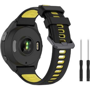 Baaletc Compatible with Garmin Forerunner 965 Watch Bands, Soft Silicone Sport Wristband Replacement Straps for Garmin Forerunner 965 Band