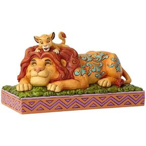 Enesco 6000972 Disney Traditions by Jim Shore Lion King Simba and Mufasa Father's Pride Figurine, 4.41 Inch, Multicolor