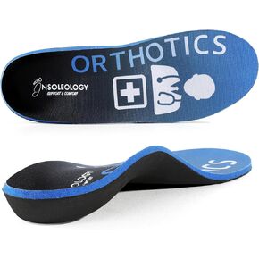 Orthotic Insoles Arch Support for Plantar Fasciitis, Flat Feet, Overpronation, Foot Pain (XL | Men 11.5-12.5 | Women 13.5-14.5)