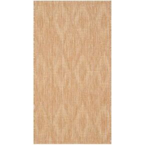 SAFAVIEH Courtyard Collection 2' x 3'7' Natural / Natural CY8522 Indoor/ Outdoor Patio Backyard Mudroom Accent Rug