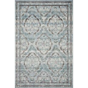 Loloi Rifle Paper Co. x Courtyard Blue 2'-6" x 9'-6" Runner Rug