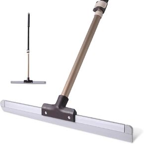 Eyliden Floor Squeegee Scrubber, Soft Floor and Window Squeegee with Telescopic Handle, Household Light Weight Floor Scrub Broom for Bathroom Shower Glass Kitchen Tile Marble, Water Foam Remove