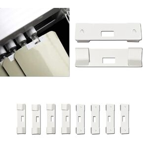8 Pcs Vertical Blind Repair Tabs,Vane Savers Vertical Blinds,Metal Vertical Blind Repair Tabs for Vertical Blinds Replacement Slats, White