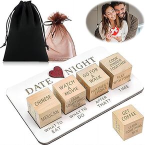 Date Night Dice Couples Gift Ideas, Decision Dice, Valentine's Day Gifts for Girlfriend or Boyfriend, Romantic Date Night Ideas for Him and Her, Anniversary Christmas Birthday Gifts for Husband Wife
