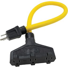 Prime AD050802 Triple-Tap Adapter, Yellow