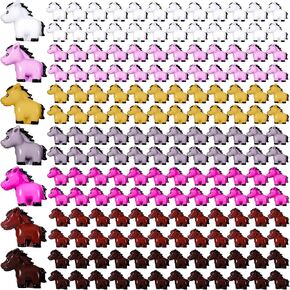 Shappy 80 Pcs Mini Horse Figures Resin Horse Foal Models Miniature Animals Horse Figurines Resin Doll Miniature Ornaments Decoration for Garden Accessories Landscape Terrarium Cake DIY in Kuwait