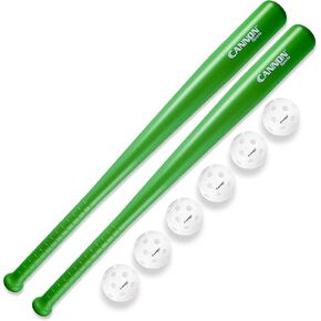 Plastic Baseball Set with Two Bats and 6 Balls