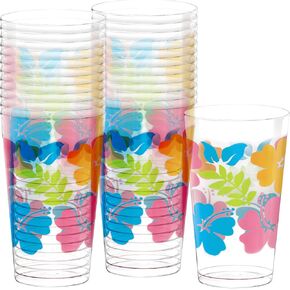 30 عبوة Aloha Summer Tumblers - 266مل نظارة بلاستيكية in Kuwait