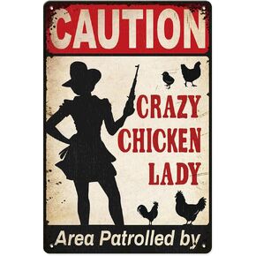 Funny Rooster Decor Vintage Metal Tin Sign Chicken Coop Accessories, Stop Staring At My Cock Funny Chicken Signs, 8x12 Inch Chicken Decor for Home, Farm, Kitchen Gate Fence Yard Chicken Gifts