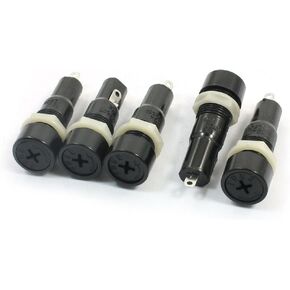 uxcell 5 Pcs MF-527 250V 10A Cross Head Screw Cap Fuse Holder 5mm x 20mm