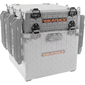 YakAttack ShortStak Upgrade Kit for BlackPak Pro, 16" x 16" - Battleship Grey (BLP-AC-0011-BG) | Kayak Fishing Accessories